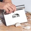 Picture of HUJI Stainless Steel Mirror Polished Dough Cutter Scraper Chopper Kitchen Tool - HJ215