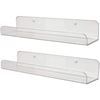 Picture of HUJI Clear Invisible Contemporary Floating Acrylic Shelves Display Rack 16" - HJ356_2PK