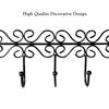 Picture of HUJI Over the Door Decorative 5 Hook Rack Clothes Coat Hat Belt Hanger Organizer - HJ154