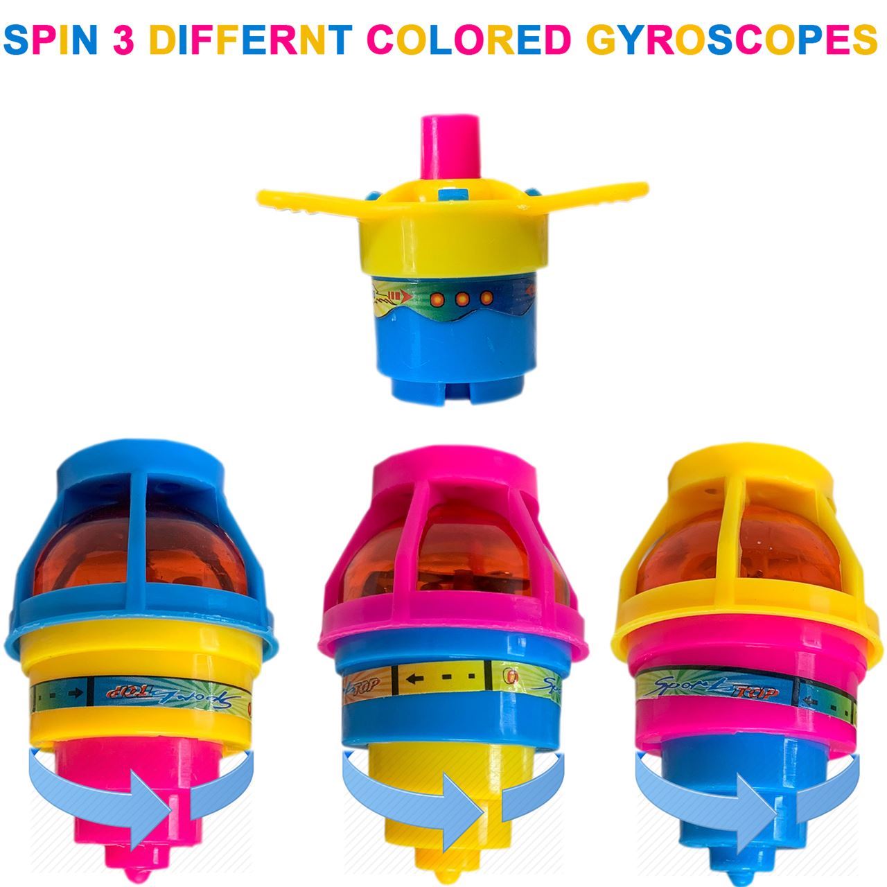 Huji Home Products. Huji Toy Light Up Flashing Gyroscope Spinning Top