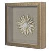 Picture of Gold Ceramic Flower Shadow Box Wall Décor (2 Piece Set) (MS39291CP/DP) 11.81” L x 11.81” H