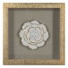 Picture of Gold Ceramic Flower Shadow Box Wall Décor (MS39291AP) 11.81” L x 11.81” H