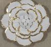 Picture of Gold Ceramic Flower Shadow Box Wall Décor (MS39291AP) 11.81” L x 11.81” H