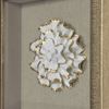 Picture of Gold Ceramic Flower Shadow Box Wall Décor (MS39291BP) 11.81” L x 11.81” H