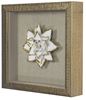 Picture of Gold Ceramic Flower Shadow Box Wall Décor (MS39291CP) 11.81” L x 11.81” H