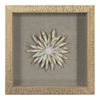 Picture of Gold Ceramic Flower Shadow Box Wall Décor (MS39291DP) 11.81” L x 11.81” H