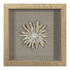 Picture of Gold Ceramic Flower Shadow Box Wall Décor (MS39291DP) 11.81” L x 11.81” H