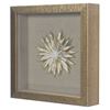 Picture of Gold Ceramic Flower Shadow Box Wall Décor (MS39291DP) 11.81” L x 11.81” H