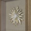 Picture of Gold Ceramic Flower Shadow Box Wall Décor (MS39291DP) 11.81” L x 11.81” H