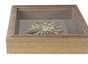 Picture of Gold Ceramic Flower Shadow Box Wall Décor (MS39291DP) 11.81” L x 11.81” H