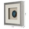 Picture of Blue Agate Slice Shadow Box Wall Décor (2 Piece Set) (MS46990A/B) 11.81” L x 11.81” H