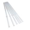 Picture of HUJI Reusable Acrylic Straws (6) and (2) Stainless Steel Straw Brushes