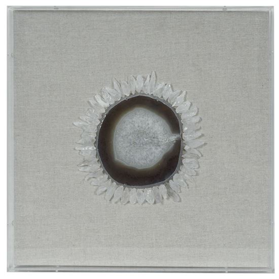 Picture of Quartz Sunflower Shadow Box Wall Décor (MS55451) 15.75" L x 15.75" H