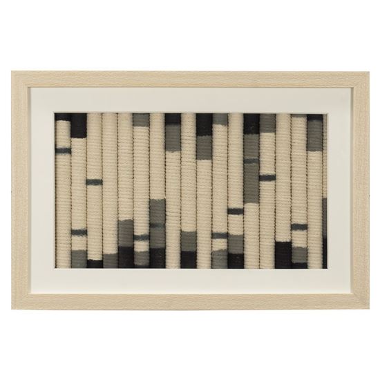 Huji Home Products. White Clay Beads Shadow Box Wall Décor