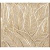 Picture of HUJI Golden Leaves Pine Wood Carving Wall Décor