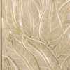 Picture of HUJI Golden Leaves Pine Wood Carving Wall Décor