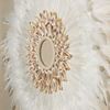 Picture of Feather & Shell Wreath Shadow Box Wall Décor  (MS56020) 31.50" L x 31.50" H