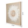 Picture of Feather & Shell Wreath Shadow Box Wall Décor  (MS56020) 31.50" L x 31.50" H