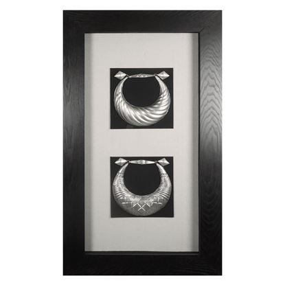 Picture of Miao Tribe Silver Jewelry Shadow Box Wall Décor (MS20909B) 47.24" L x 27.56" H