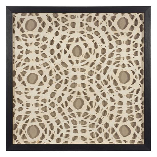 Picture of Abstract Handmade Papier-Mâché Shadow Box Wall Art (MS47657B)