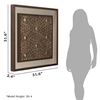 Picture of Abstract Handmade Papier-Mâché Shadow Box Wall Art (MS47658A)