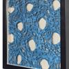 Picture of Abstract Handmade Blue Papier-Mâché Shadow Box Wall Art (MS47659A