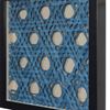 Picture of Abstract Handmade Blue Papier-Mâché Shadow Box Wall Art (MS47659B)