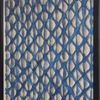Picture of Abstract Handmade Dark Blue Papier-Mâché Shadow Box Wall Art (MS47660A)