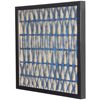 Picture of Abstract Handmade Dark Blue Papier-Mâché Shadow Box Wall Art (MS47660C)