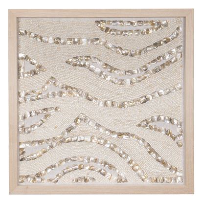 Picture of HUJI Handmade Pearl & Seashell Shadow Box Wall Decor (MS47014)