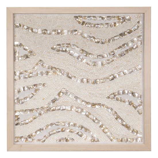 Picture of HUJI Handmade Pearl & Seashell Shadow Box Wall Decor (MS47014)