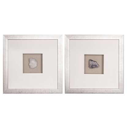 Picture of HUJI Handmade Natural Crystal Shadow Box Wall Decor Set of 2 (MS47774A/B)