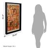 Picture of Gold Foiled Abstract Art Shadow Box Wall Décor(MS22664B)