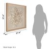 Picture of Handmade Paper Mache String Flower Shadow Box Wall Décor(MS30419A)