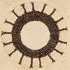 Picture of Handmade Paper Mache Art Brown Shadow Box Wall Décor(MS35403B)