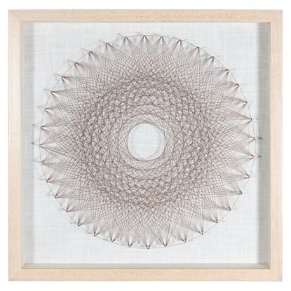 Picture of Abstract Brown String Art Shadow Box Wall Décor (MS39196C)