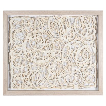 Picture of Abstract Handmade Paper Mache Shadow Box Wall Art(MS40508)