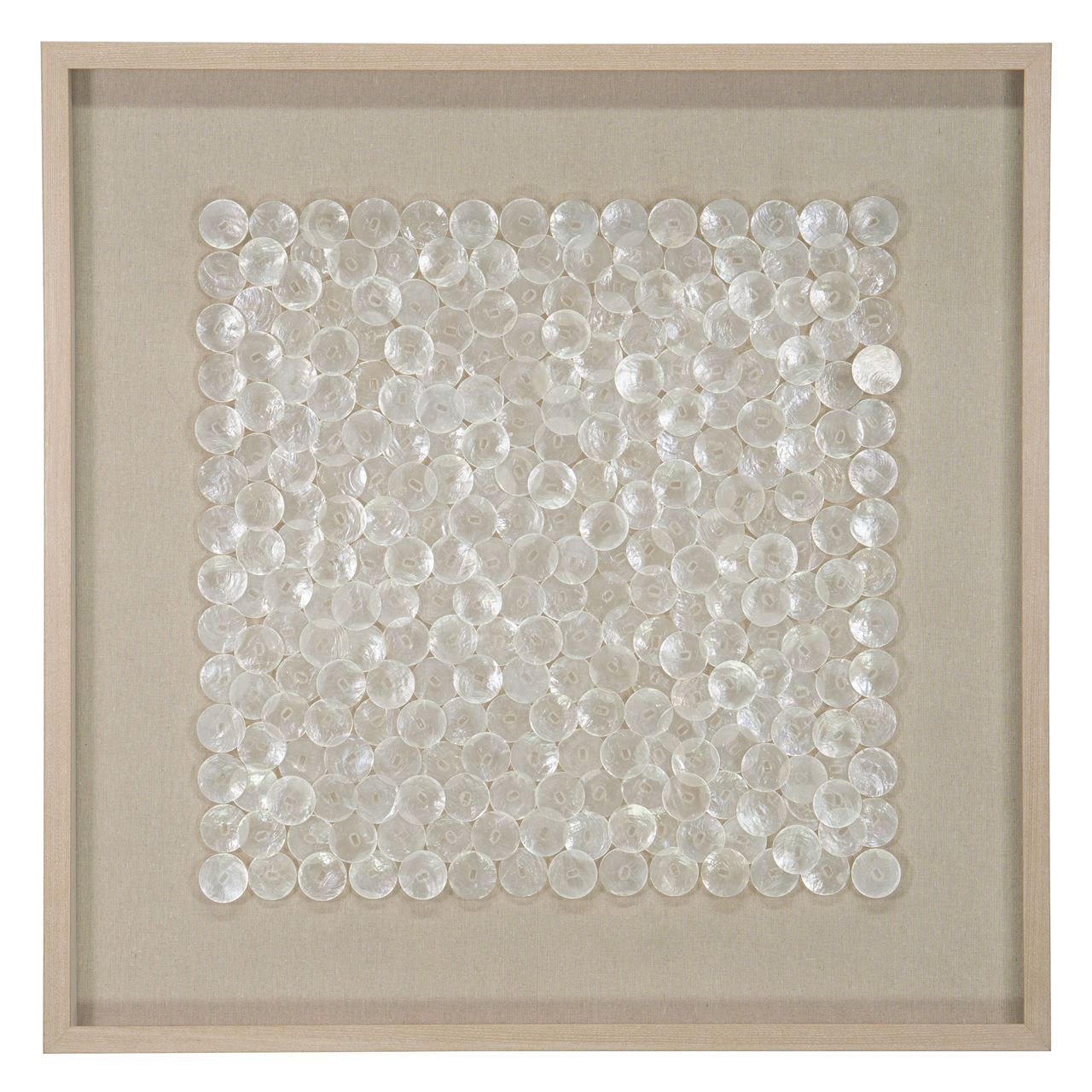 Huji Home Products. Oversized Capiz Shell Shadow Box Wall Décor (MS47779C)