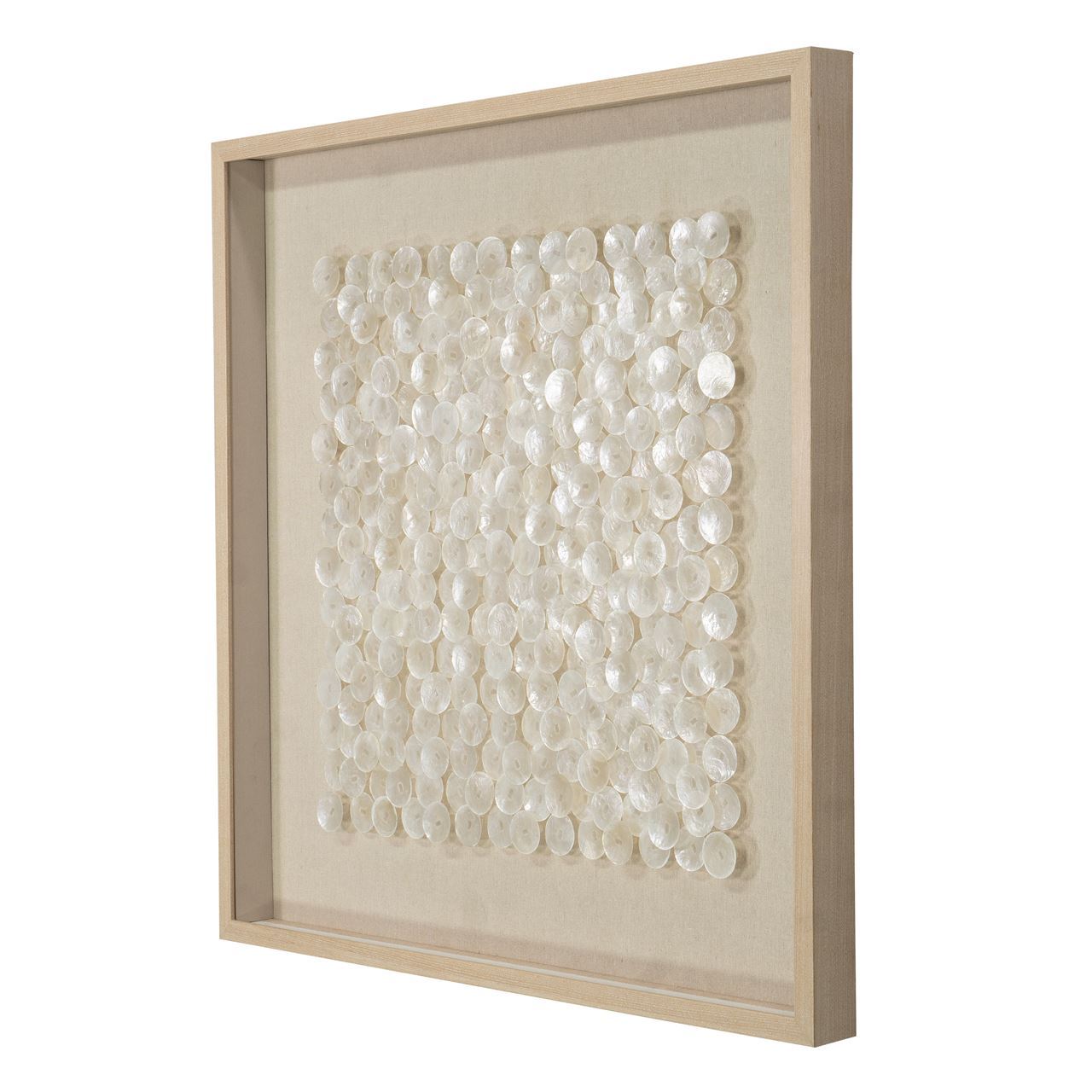 Huji Home Products. Oversized Capiz Shell Shadow Box Wall Décor (MS47779C)