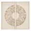 Picture of Glassless Two Piece Pearl Oyster Shell Wall Décor (MS47782)