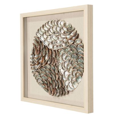 Picture of Abalone Shell Shadow Box Wall Décor (MS56534B)